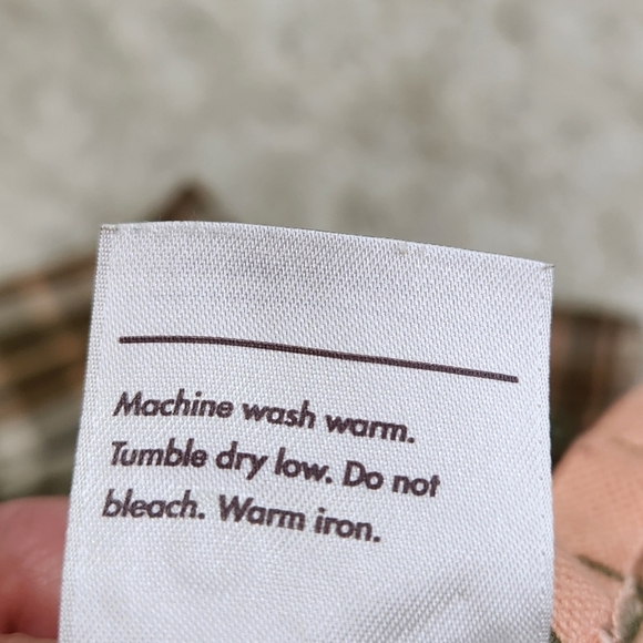 REI Co-Op Northwoods Button-up Shirt Tan Green Pink Sz Large Plaid 100% Cotton - Picture 9 of 11